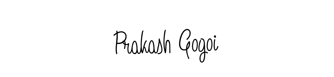 Use a signature maker to create a handwritten signature online. With this signature software, you can design (Angelique-Rose-font-FFP) your own signature for name Prakash Gogoi. Prakash Gogoi signature style 5 images and pictures png