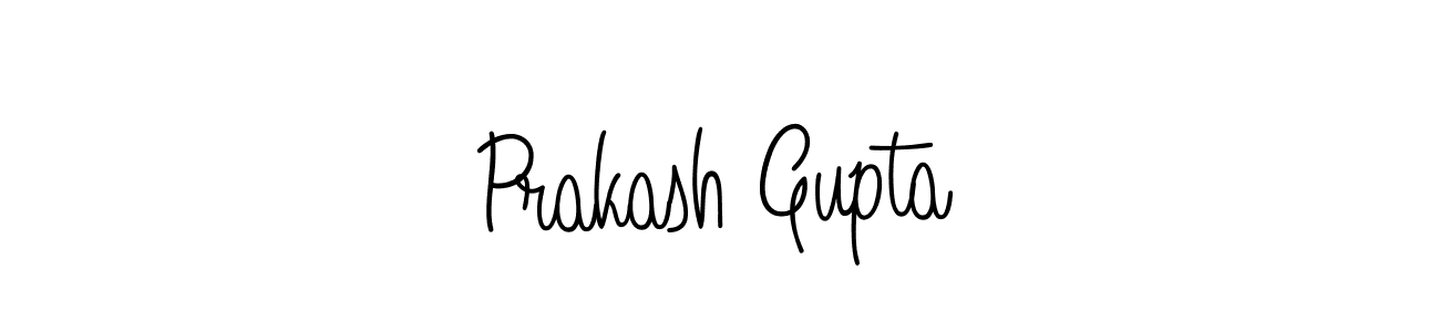 Make a beautiful signature design for name Prakash Gupta. With this signature (Angelique-Rose-font-FFP) style, you can create a handwritten signature for free. Prakash Gupta signature style 5 images and pictures png