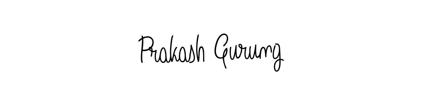 Best and Professional Signature Style for Prakash Gurung. Angelique-Rose-font-FFP Best Signature Style Collection. Prakash Gurung signature style 5 images and pictures png