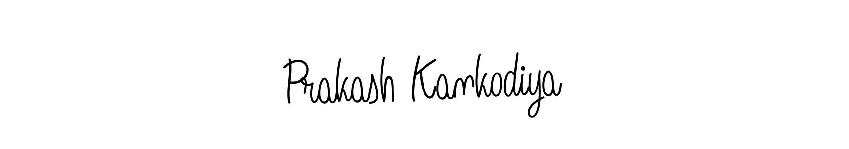 How to make Prakash Kankodiya name signature. Use Angelique-Rose-font-FFP style for creating short signs online. This is the latest handwritten sign. Prakash Kankodiya signature style 5 images and pictures png