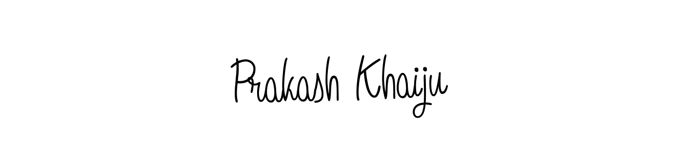 Design your own signature with our free online signature maker. With this signature software, you can create a handwritten (Angelique-Rose-font-FFP) signature for name Prakash Khaiju. Prakash Khaiju signature style 5 images and pictures png