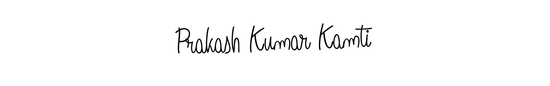 Prakash Kumar Kamti stylish signature style. Best Handwritten Sign (Angelique-Rose-font-FFP) for my name. Handwritten Signature Collection Ideas for my name Prakash Kumar Kamti. Prakash Kumar Kamti signature style 5 images and pictures png