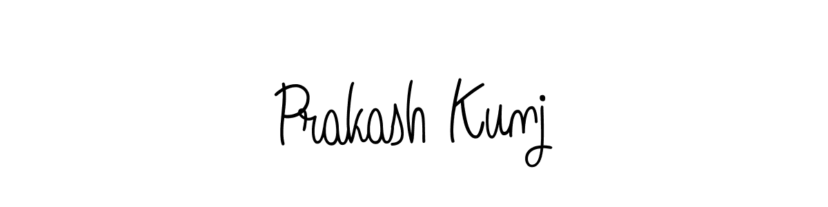 How to make Prakash Kunj signature? Angelique-Rose-font-FFP is a professional autograph style. Create handwritten signature for Prakash Kunj name. Prakash Kunj signature style 5 images and pictures png