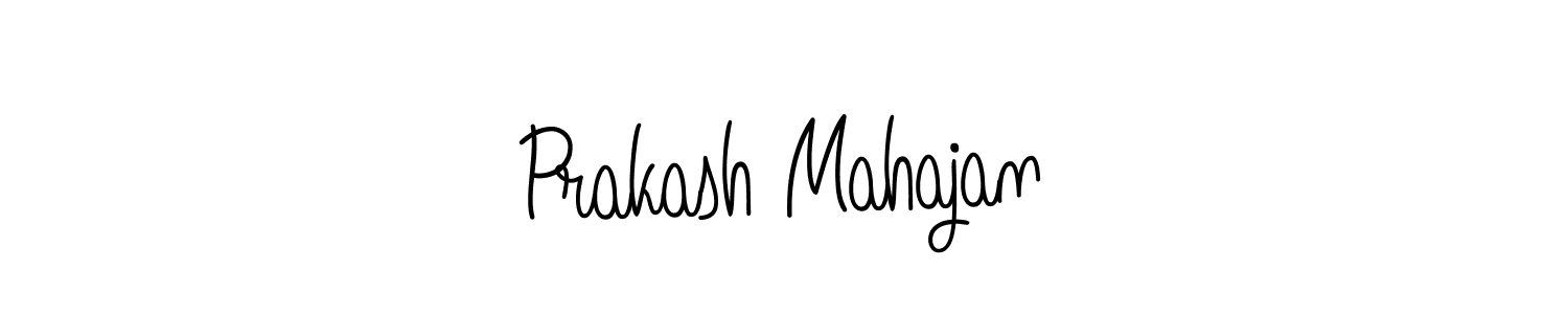 How to make Prakash Mahajan name signature. Use Angelique-Rose-font-FFP style for creating short signs online. This is the latest handwritten sign. Prakash Mahajan signature style 5 images and pictures png