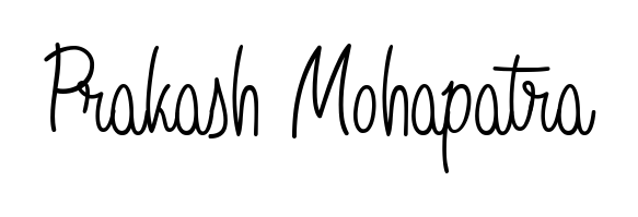 A timeless handwritten aesthetic for Prakash Mohapatra. The Angelique-Rose-font-FFP font gives your signature a handcrafted feel with natural curves. Prakash Mohapatra signature style 5 images and pictures png