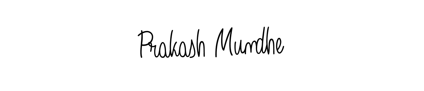 You should practise on your own different ways (Angelique-Rose-font-FFP) to write your name (Prakash Mundhe) in signature. don't let someone else do it for you. Prakash Mundhe signature style 5 images and pictures png