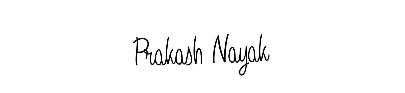 Make a beautiful signature design for name Prakash Nayak. With this signature (Angelique-Rose-font-FFP) style, you can create a handwritten signature for free. Prakash Nayak signature style 5 images and pictures png