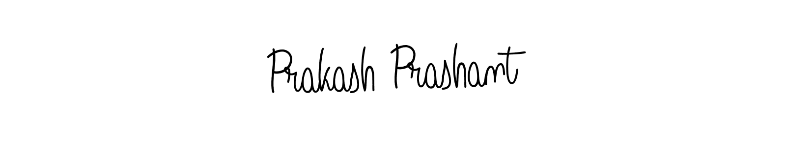 The best way (Angelique-Rose-font-FFP) to make a short signature is to pick only two or three words in your name. The name Prakash Prashant include a total of six letters. For converting this name. Prakash Prashant signature style 5 images and pictures png