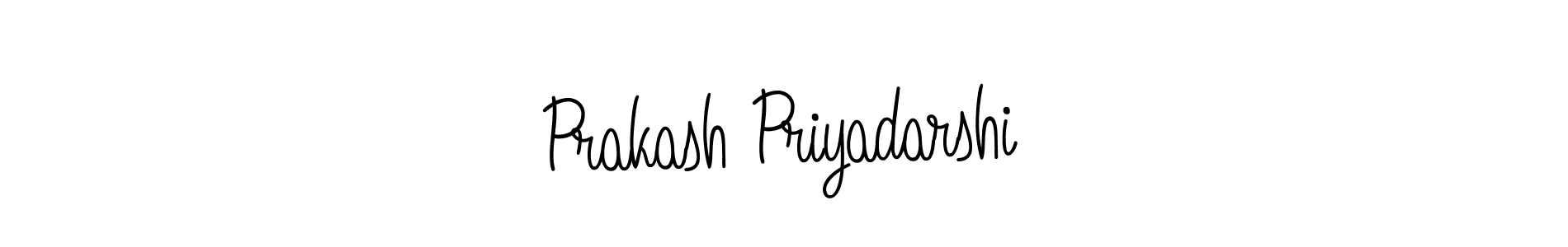 Make a beautiful signature design for name Prakash Priyadarshi. With this signature (Angelique-Rose-font-FFP) style, you can create a handwritten signature for free. Prakash Priyadarshi signature style 5 images and pictures png