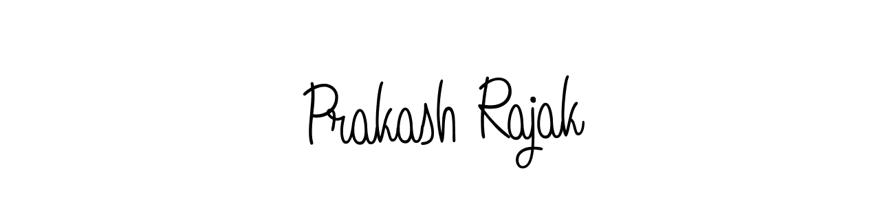 You should practise on your own different ways (Angelique-Rose-font-FFP) to write your name (Prakash Rajak) in signature. don't let someone else do it for you. Prakash Rajak signature style 5 images and pictures png