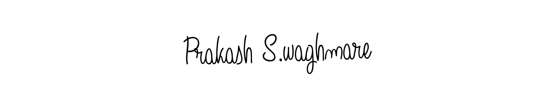 You should practise on your own different ways (Angelique-Rose-font-FFP) to write your name (Prakash S.waghmare) in signature. don't let someone else do it for you. Prakash S.waghmare signature style 5 images and pictures png