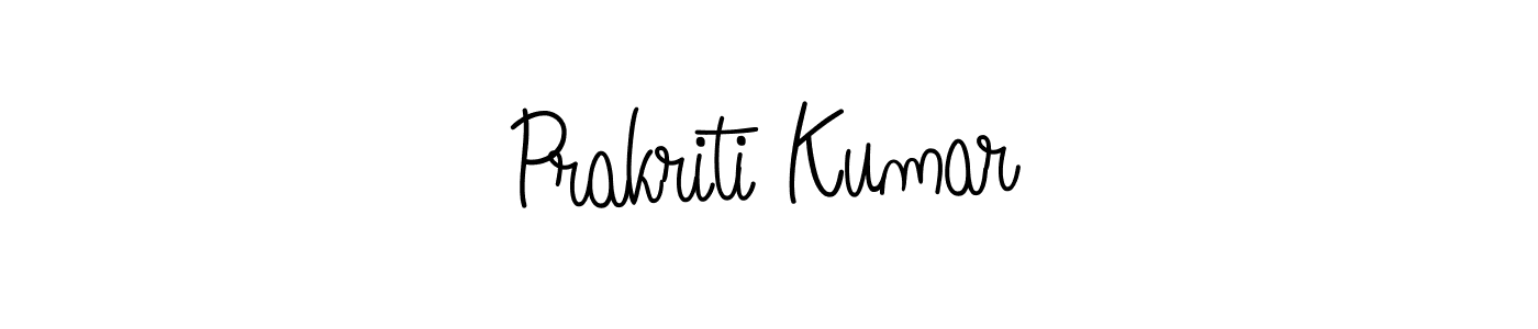 Design your own signature with our free online signature maker. With this signature software, you can create a handwritten (Angelique-Rose-font-FFP) signature for name Prakriti Kumar. Prakriti Kumar signature style 5 images and pictures png