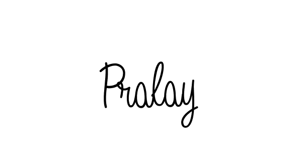You should practise on your own different ways (Angelique-Rose-font-FFP) to write your name (Pralay) in signature. don't let someone else do it for you. Pralay signature style 5 images and pictures png