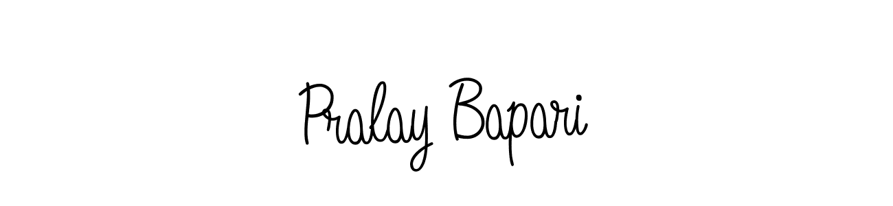 How to make Pralay Bapari signature? Angelique-Rose-font-FFP is a professional autograph style. Create handwritten signature for Pralay Bapari name. Pralay Bapari signature style 5 images and pictures png