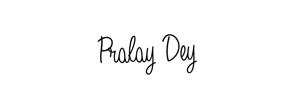 How to make Pralay Dey name signature. Use Angelique-Rose-font-FFP style for creating short signs online. This is the latest handwritten sign. Pralay Dey signature style 5 images and pictures png