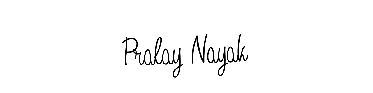 Best and Professional Signature Style for Pralay Nayak. Angelique-Rose-font-FFP Best Signature Style Collection. Pralay Nayak signature style 5 images and pictures png