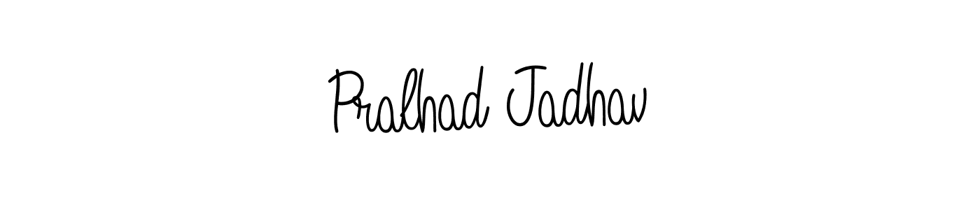 Make a beautiful signature design for name Pralhad Jadhav. With this signature (Angelique-Rose-font-FFP) style, you can create a handwritten signature for free. Pralhad Jadhav signature style 5 images and pictures png