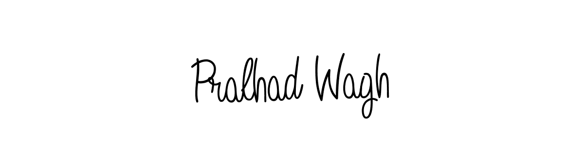Design your own signature with our free online signature maker. With this signature software, you can create a handwritten (Angelique-Rose-font-FFP) signature for name Pralhad Wagh. Pralhad Wagh signature style 5 images and pictures png