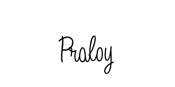 Make a beautiful signature design for name Praloy. With this signature (Angelique-Rose-font-FFP) style, you can create a handwritten signature for free. Praloy signature style 5 images and pictures png