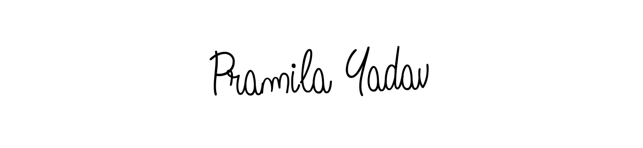 How to Draw Pramila Yadav signature style? Angelique-Rose-font-FFP is a latest design signature styles for name Pramila Yadav. Pramila Yadav signature style 5 images and pictures png