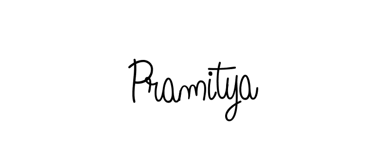 Pramitya stylish signature style. Best Handwritten Sign (Angelique-Rose-font-FFP) for my name. Handwritten Signature Collection Ideas for my name Pramitya. Pramitya signature style 5 images and pictures png
