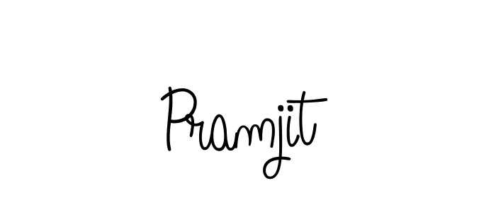 Pramjit stylish signature style. Best Handwritten Sign (Angelique-Rose-font-FFP) for my name. Handwritten Signature Collection Ideas for my name Pramjit. Pramjit signature style 5 images and pictures png