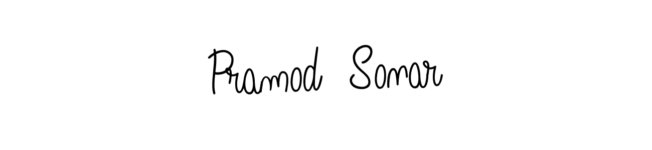 Create a beautiful signature design for name Pramod  Sonar. With this signature (Angelique-Rose-font-FFP) fonts, you can make a handwritten signature for free. Pramod  Sonar signature style 5 images and pictures png