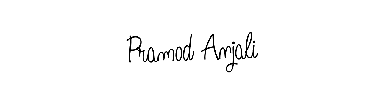 Design your own signature with our free online signature maker. With this signature software, you can create a handwritten (Angelique-Rose-font-FFP) signature for name Pramod Anjali. Pramod Anjali signature style 5 images and pictures png