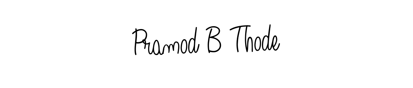 Also You can easily find your signature by using the search form. We will create Pramod B Thode name handwritten signature images for you free of cost using Angelique-Rose-font-FFP sign style. Pramod B Thode signature style 5 images and pictures png