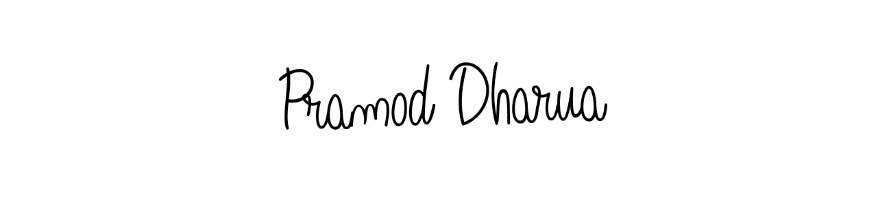 Create a beautiful signature design for name Pramod Dharua. With this signature (Angelique-Rose-font-FFP) fonts, you can make a handwritten signature for free. Pramod Dharua signature style 5 images and pictures png