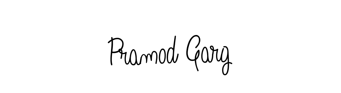 Pramod Garg stylish signature style. Best Handwritten Sign (Angelique-Rose-font-FFP) for my name. Handwritten Signature Collection Ideas for my name Pramod Garg. Pramod Garg signature style 5 images and pictures png