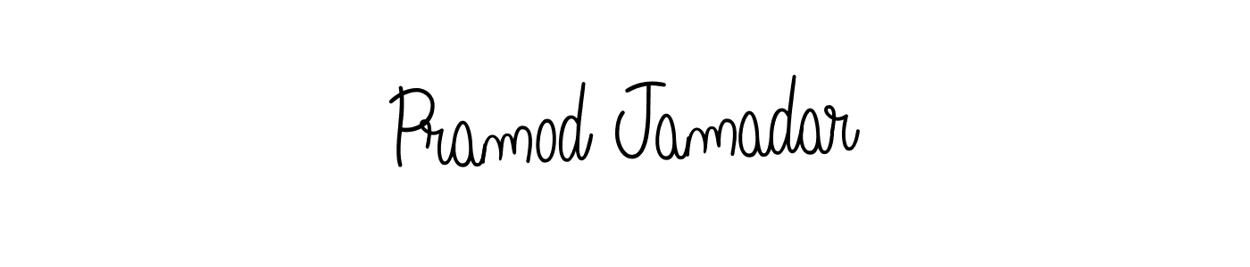How to Draw Pramod Jamadar signature style? Angelique-Rose-font-FFP is a latest design signature styles for name Pramod Jamadar. Pramod Jamadar signature style 5 images and pictures png
