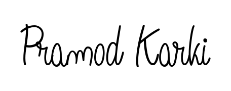 Upgrade your professional image with Pramod Karki signature created with Angelique-Rose-font-FFP font. Fast, free, and watermark-free download. Pramod Karki signature style 5 images and pictures png