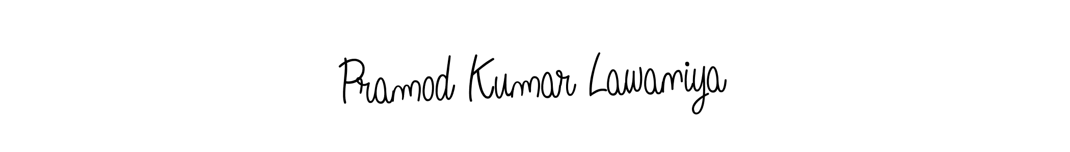 Make a short Pramod Kumar Lawaniya signature style. Manage your documents anywhere anytime using Angelique-Rose-font-FFP. Create and add eSignatures, submit forms, share and send files easily. Pramod Kumar Lawaniya signature style 5 images and pictures png