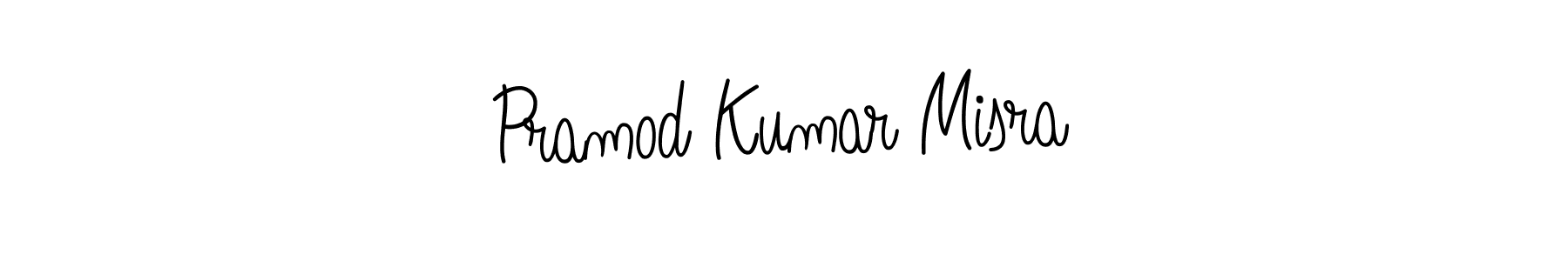 The best way (Angelique-Rose-font-FFP) to make a short signature is to pick only two or three words in your name. The name Pramod Kumar Misra include a total of six letters. For converting this name. Pramod Kumar Misra signature style 5 images and pictures png