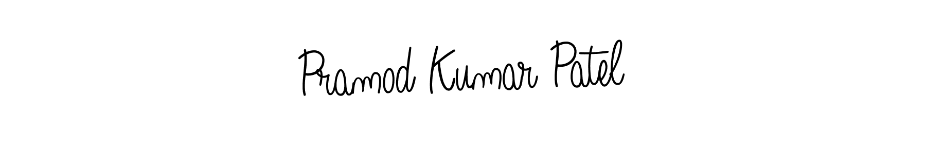 How to make Pramod Kumar Patel name signature. Use Angelique-Rose-font-FFP style for creating short signs online. This is the latest handwritten sign. Pramod Kumar Patel signature style 5 images and pictures png