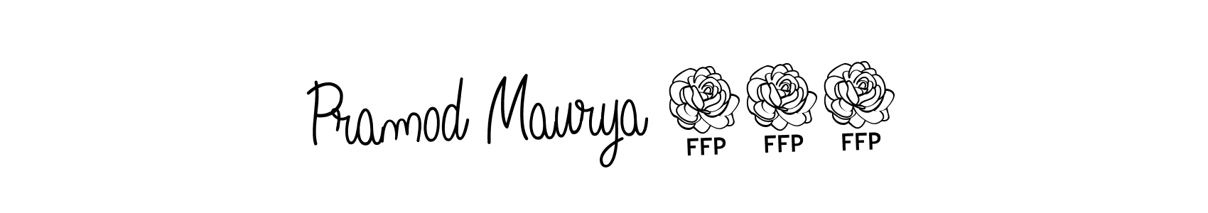 if you are searching for the best signature style for your name Pramod Maurya 173. so please give up your signature search. here we have designed multiple signature styles  using Angelique-Rose-font-FFP. Pramod Maurya 173 signature style 5 images and pictures png