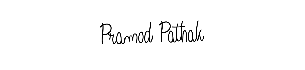 How to make Pramod Pathak name signature. Use Angelique-Rose-font-FFP style for creating short signs online. This is the latest handwritten sign. Pramod Pathak signature style 5 images and pictures png
