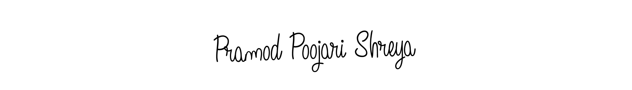 This is the best signature style for the Pramod Poojari Shreya name. Also you like these signature font (Angelique-Rose-font-FFP). Mix name signature. Pramod Poojari Shreya signature style 5 images and pictures png