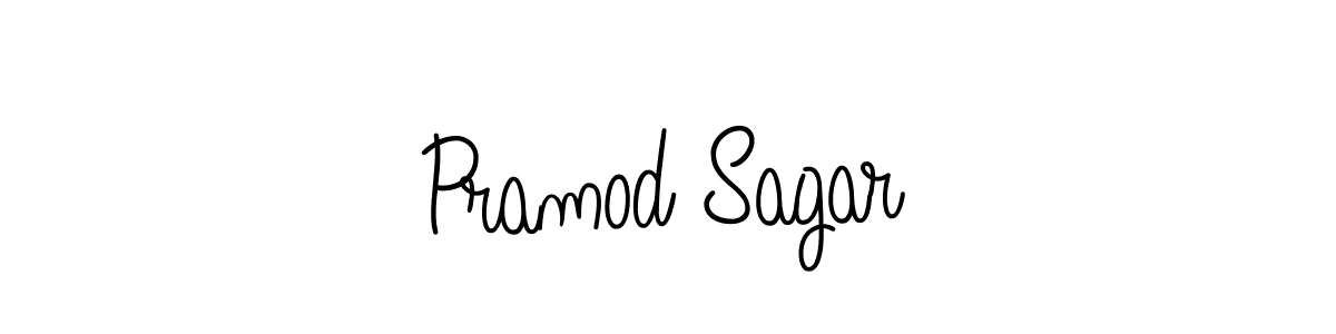 Design your own signature with our free online signature maker. With this signature software, you can create a handwritten (Angelique-Rose-font-FFP) signature for name Pramod Sagar. Pramod Sagar signature style 5 images and pictures png