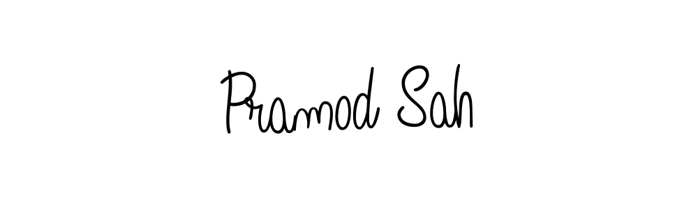 You should practise on your own different ways (Angelique-Rose-font-FFP) to write your name (Pramod Sah) in signature. don't let someone else do it for you. Pramod Sah signature style 5 images and pictures png