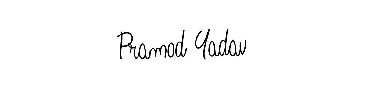 Make a beautiful signature design for name Pramod Yadav. With this signature (Angelique-Rose-font-FFP) style, you can create a handwritten signature for free. Pramod Yadav signature style 5 images and pictures png