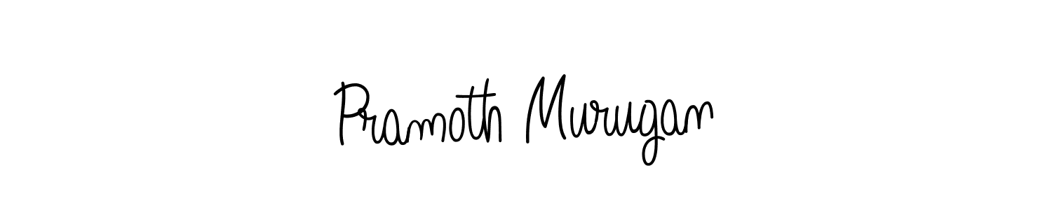 How to make Pramoth Murugan name signature. Use Angelique-Rose-font-FFP style for creating short signs online. This is the latest handwritten sign. Pramoth Murugan signature style 5 images and pictures png