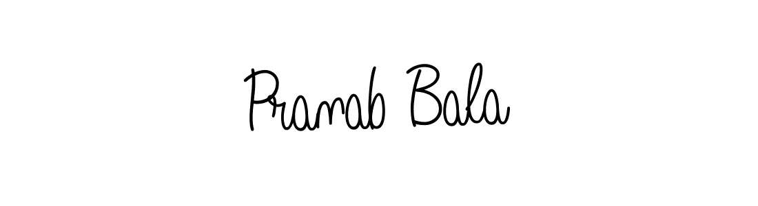 How to make Pranab Bala signature? Angelique-Rose-font-FFP is a professional autograph style. Create handwritten signature for Pranab Bala name. Pranab Bala signature style 5 images and pictures png