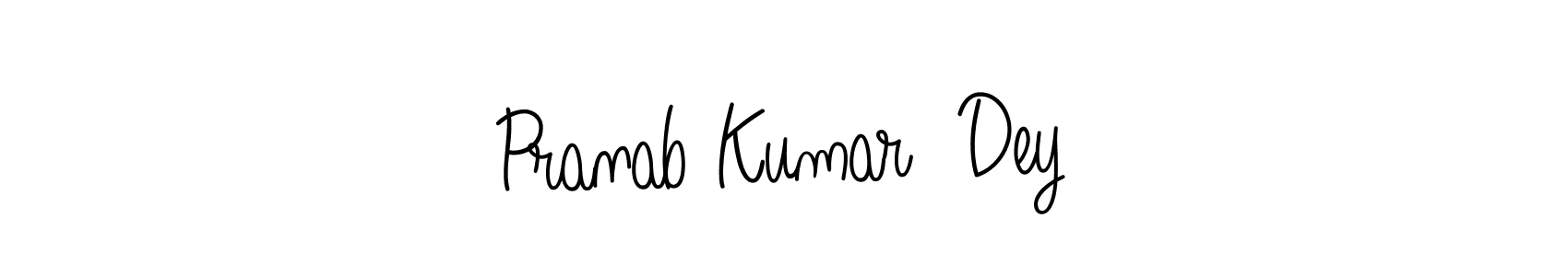 Make a beautiful signature design for name Pranab Kumar  Dey. With this signature (Angelique-Rose-font-FFP) style, you can create a handwritten signature for free. Pranab Kumar  Dey signature style 5 images and pictures png
