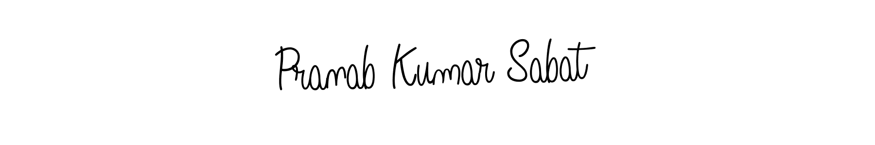 Make a beautiful signature design for name Pranab Kumar Sabat. With this signature (Angelique-Rose-font-FFP) style, you can create a handwritten signature for free. Pranab Kumar Sabat signature style 5 images and pictures png