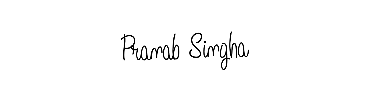 Design your own signature with our free online signature maker. With this signature software, you can create a handwritten (Angelique-Rose-font-FFP) signature for name Pranab Singha. Pranab Singha signature style 5 images and pictures png