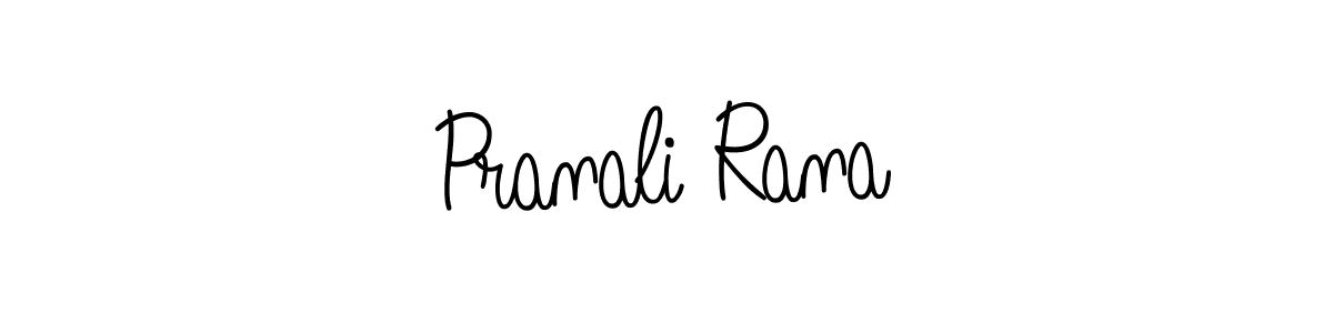 The best way (Angelique-Rose-font-FFP) to make a short signature is to pick only two or three words in your name. The name Pranali Rana include a total of six letters. For converting this name. Pranali Rana signature style 5 images and pictures png