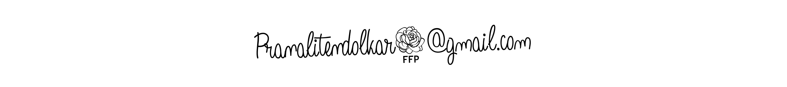 Design your own signature with our free online signature maker. With this signature software, you can create a handwritten (Angelique-Rose-font-FFP) signature for name Pranalitendolkar1@gmail.com. Pranalitendolkar1@gmail.com signature style 5 images and pictures png
