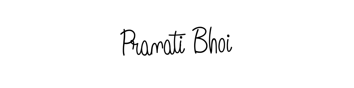 Create a beautiful signature design for name Pranati Bhoi. With this signature (Angelique-Rose-font-FFP) fonts, you can make a handwritten signature for free. Pranati Bhoi signature style 5 images and pictures png